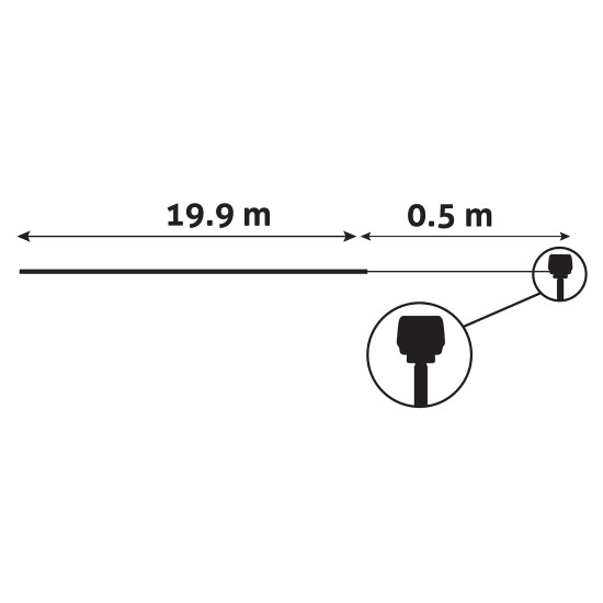 Karács. égősor 20m napelemes WW Entac