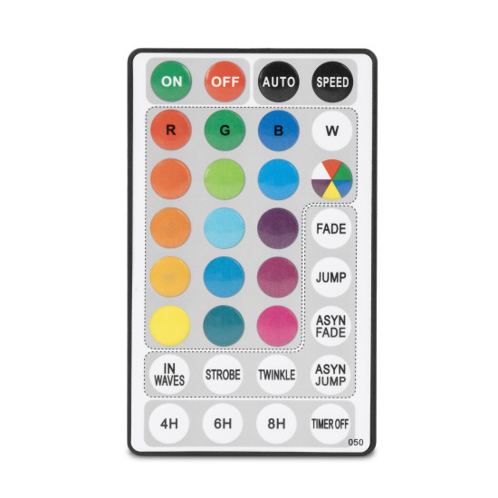 Karács. égősor 5m napelemes színes Entac