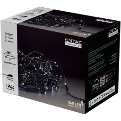 Karács. égősor 24m 240 LED WW Entac