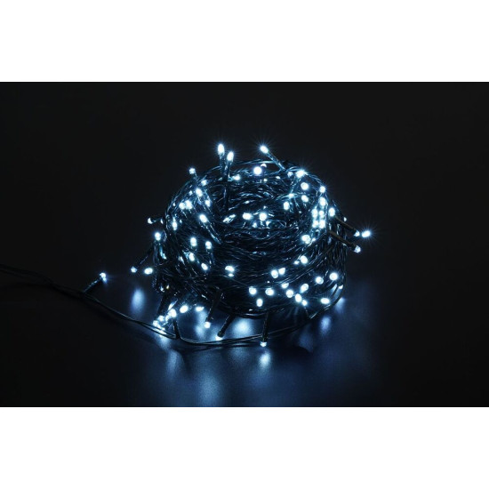 Karács. égősor 20m 200 LED CW Modee
