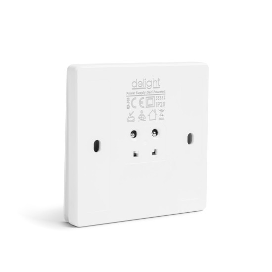 Delight kinetikus két áramkörös kapcsoló fehér 55353