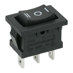 Készülékkapcsoló billenő I-O-II 3P 15x21mm fekete