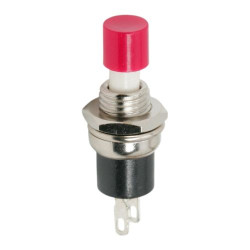 Készülék nyomógomb mûanyag 2P 10mm
