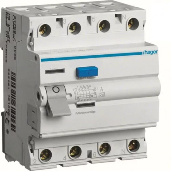 Fi-relé "A" 4P 40A 30mA  Hager CD440J 