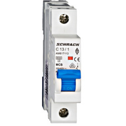 Kismegszakító 1P 13A "C" 6kA Schrack AM617113     