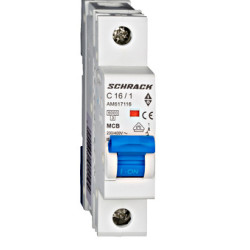 Kismegszakító 1P 16A "C" 6kA Schrack AM617116  