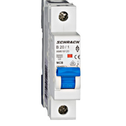 Kismegszakító 1P 20A "B" 6kA Schrack AM618120   