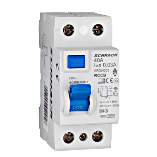 Fi-relé "A" 2P 40A 30mA  Amparo Schrack AR054203  