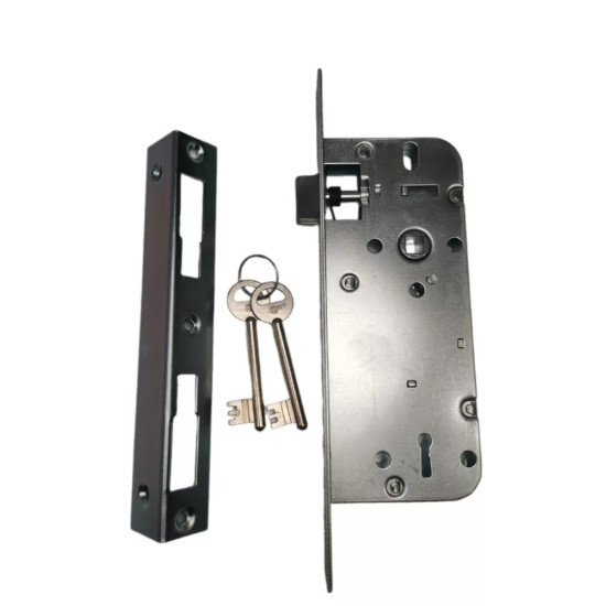 Bevéső zár kulcsos 45/90 N°410 Anbo sarkos előlappal