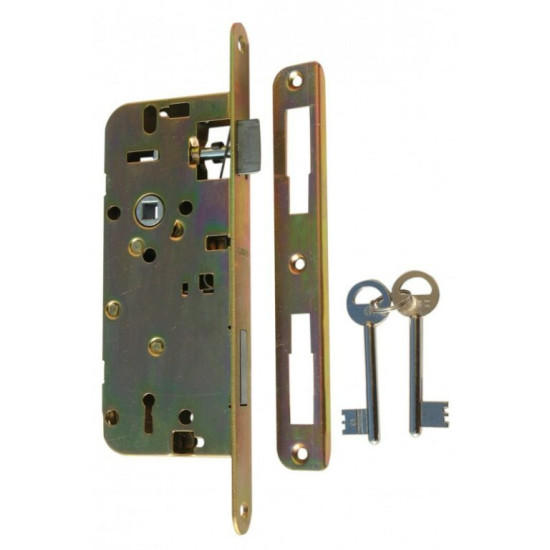 Bevéső zár kulcsos 45/90 N°410 Anbo kerekített előlappal