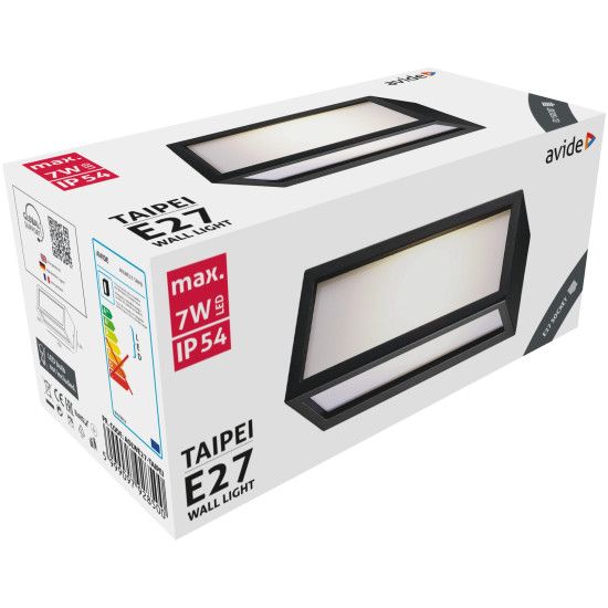 Fali lámpa kültéri IP54 E27 Taipei Avide