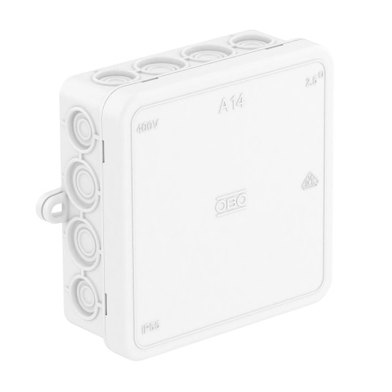 OBO kötődoboz 100x100mm IP54 hófehér A14 2000390