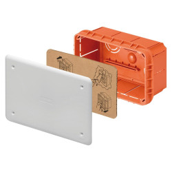 Kötődoboz falba süllyeszthető 152x98x70mm fedéllel IP40 Gewiss GW48004
