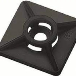 Vezeték kötegelő talp 19x19 mm 4 oldalt fűzhető, csavarozható, öntapadós fekete Weidmüller 1697950000