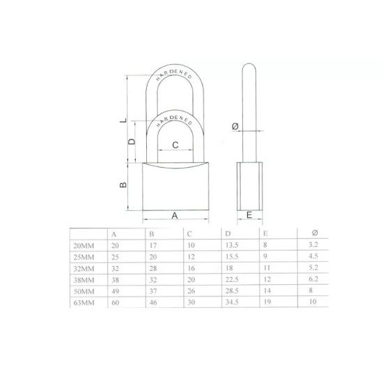 Lakat 32mm 3k. réz import