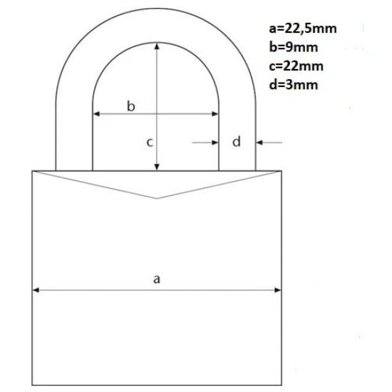 Lakat 20mm számkódos Abus 724/20