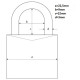 Lakat 20mm számkódos Abus 724/20