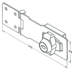 Lakatpánt zárható 100mm