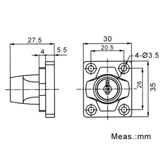 Lakatpánt zárható 100mm
