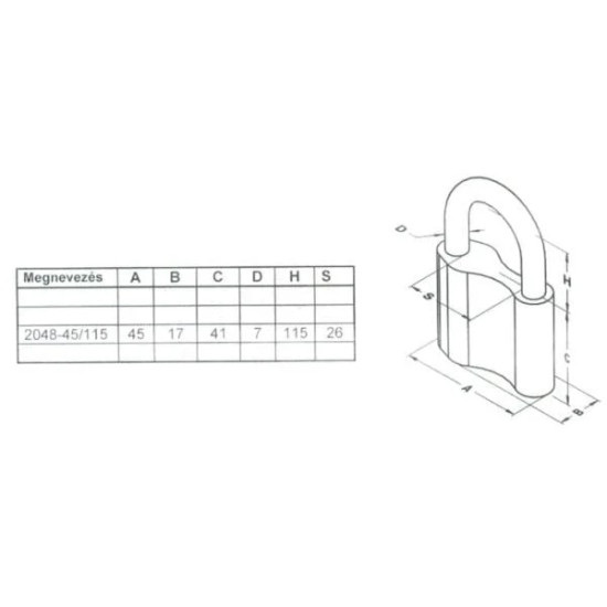 Lakat 45/115mm Elzett Tutius 2048/115