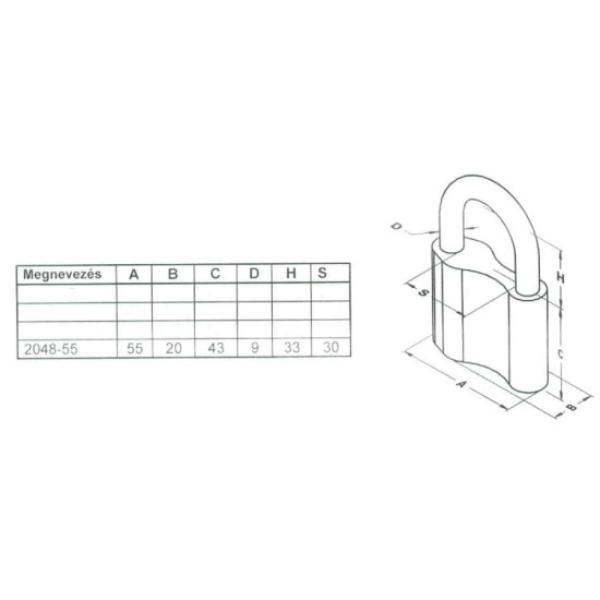 Lakat 55mm Elzett Tutius 2048/55