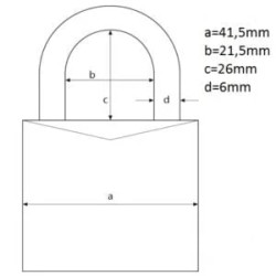Lakat 40mm számkódos Abus 724/40
