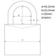 Lakat 40mm számkódos Abus 724/40