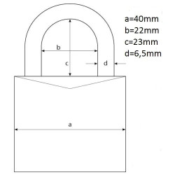 Lakat 40mm 2k. Abus Titalium 727TI/40