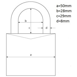 Lakat 50mm 2k. Abus Titalium 727TI/50