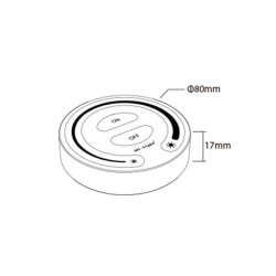 Távirányító led szalaghoz 1 zónás Mi-Light FUT087