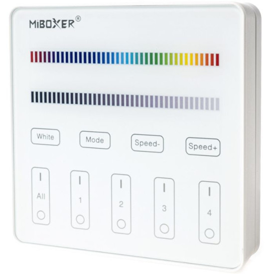 Távirányító led szalaghoz fali 4 zónás RGB+W Mi-Light B3