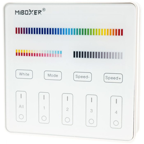 Távirányító led szalaghoz fali 4 zónás RGB+CCT Mi-Light B4