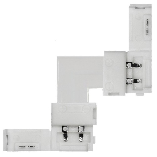 Led szalag sarok csatlakozó 2P 10mm mûanyag