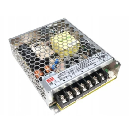 Tápegység led szalaghoz 12V 100W IP20 Mean Well LRS-100-12