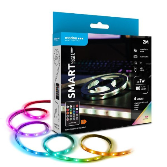 Led szalag "TV" 2m RGB USB2.0 távirányítóval Modee MSL-LS7W2MRGB-R