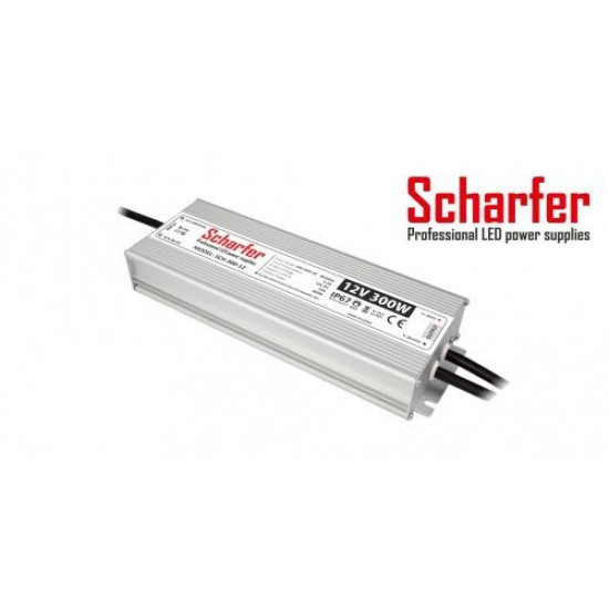 Tápegység led szalaghoz 12V 300W IP67 Scharfer SCH-300-12
