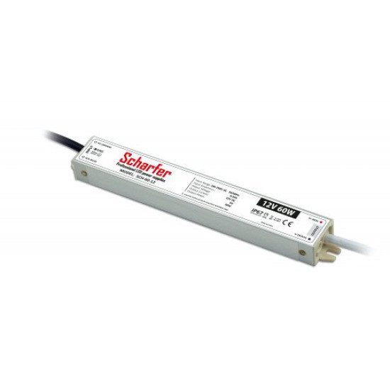 Tápegység led szalaghoz 12V  60W IP67 Scharfer SCH-60-12