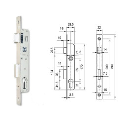 Portálzár 15/85 N°3398/B Euro Elzett