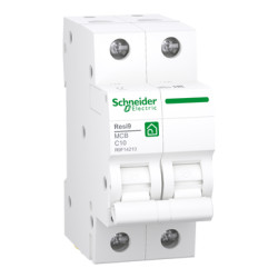 Kismegszakító 2P 10A 'C' Schneider Resi9 R9F14210