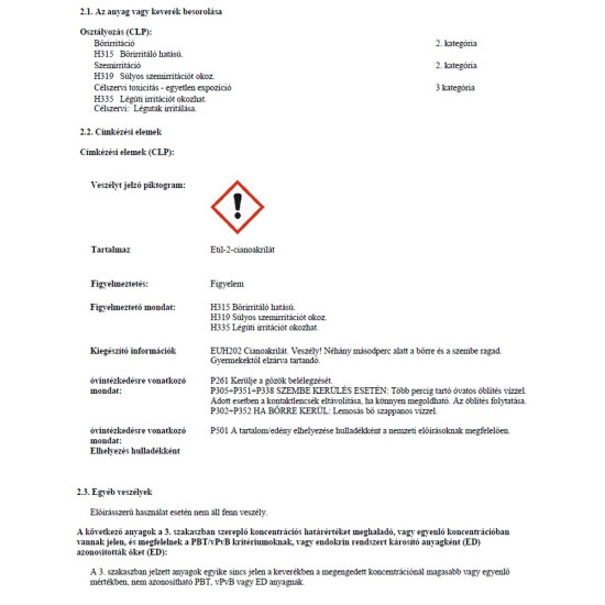 Pillanatragasztó 3x1g Loctite Super Bond