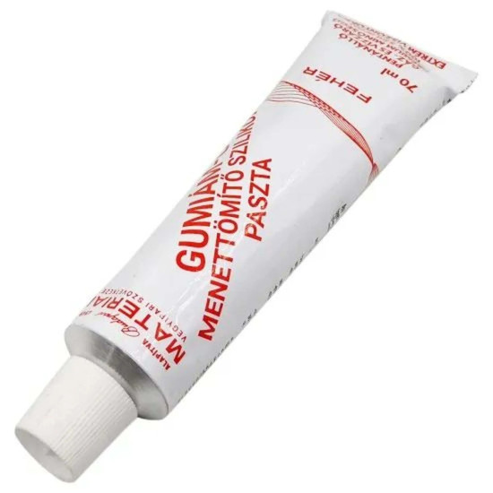 Gumiám paszta fehér 70ml Materiál gáz és víz