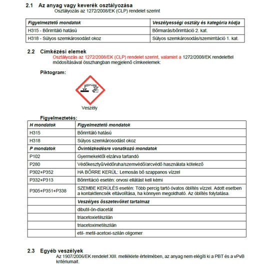 Gumiám paszta fehér 70ml Materiál gáz és víz