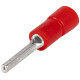 Szigetelt csapos saru 1,5mm2 piros Tracon PCS