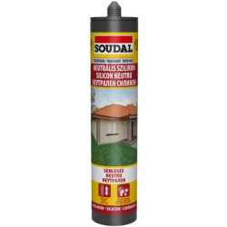 Neutrális szilikon tömítő 280ml átlátszó Soudal