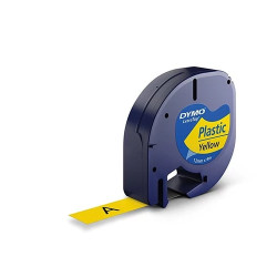 DYMO Letratag szalag mûanyag 12x4m sárga 59423
