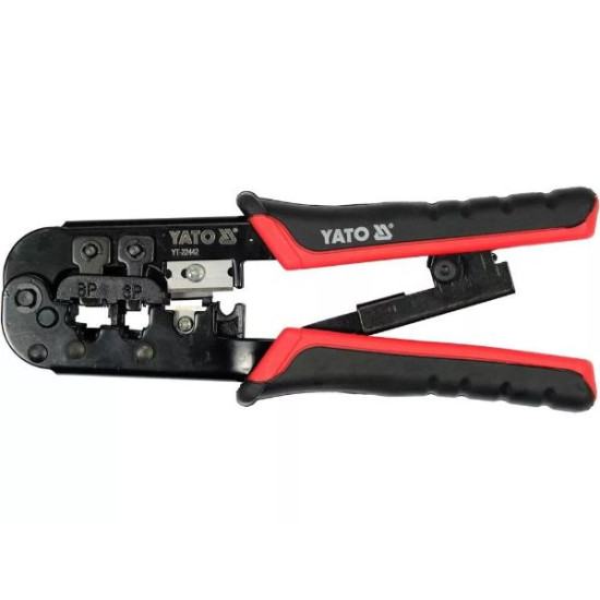 Krimpelő fogó RJ11/RJ45 190mm Yato YT-22442