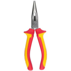 Hosszúcsőrû fogó egyenes, szigetelt 160mm VDE Yato YT-21154