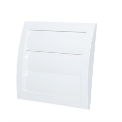 Szellőzőrács 100mm zsalus, szúnyoghálóval