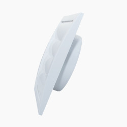 Szellőzőrács 100mm zsalus, szúnyoghálóval