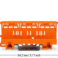 Wago rögzítő adapter narancs 221-500